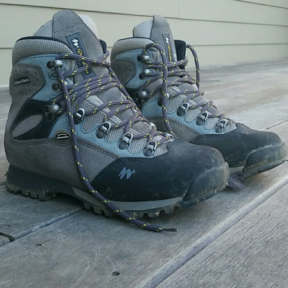 Women's Hiking Boots Blue and Grey